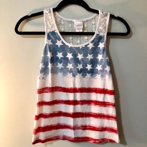 Rue 21 American Flag Lacey Tank